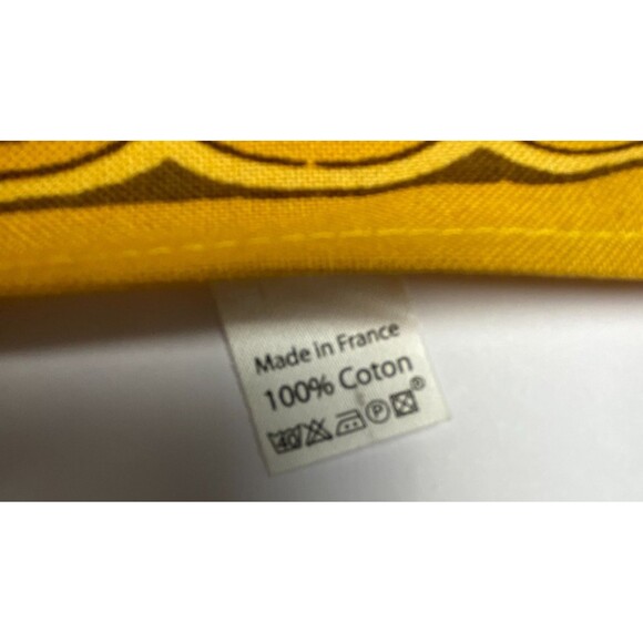 Les Olivades Napkins Set of 2 Yellow Floral Provencal 100% Cotton 18.5" Square - Picture 4 of 6